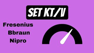 How to Set KTV  OCM data in dialysis machine fresenius  Nipro  Bbraun [upl. by Ettevahs108]