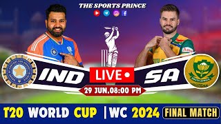 Live India vs South Africa T20 match  IND vs SA T20 WC Final match live Commentary [upl. by Alleynad616]