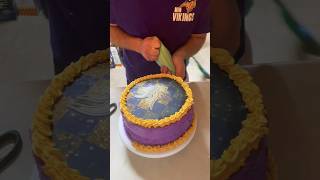 SKOL 💜💛 PSA not a pro lol minnesotavikings cake sundayfunday footballsunday vikings football [upl. by Enitsirhk]