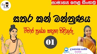 sathara kan manthranaya vichara liweema 01 සතර කන් මන්ත්‍රණය විචාර ලිවීම sinhala vichara grade 10 [upl. by Vergne]