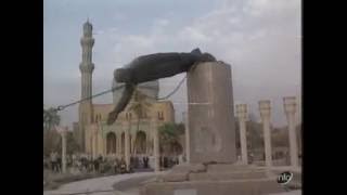 Saddam Hussein Statue Pulled Down To The Ground [upl. by Davida]