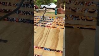 Fingerboard Double Staircase Rail Sesh Wood Stairs Skatepark fingerboarding fingerboard techdeck [upl. by Kinnard987]