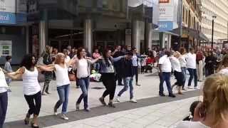 Zorba Dance Flash mob in Cardiff [upl. by Rehpotsihrc]