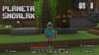 Soy el rey de las estalactitas en Minecraft Planeta Snorlax 1 [upl. by Asoj]