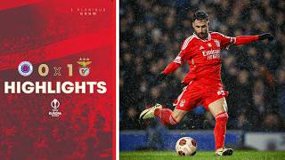 ResumoHighlights  Rangers FC 01 SL Benfica [upl. by Kaja]