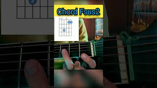 Guitar Tutorial  Guitar Lesson  Fsus2 shorts youtube youtubeshorts guitar chordfsus2 [upl. by Enitsugua]