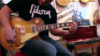 Mike Araiza plays a 1959 Gibson Les Paul Standard at Rumble Seat Music Southwest [upl. by Anerec]