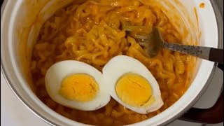 asmr samyang buldak carbonara noodles [upl. by Auburn]