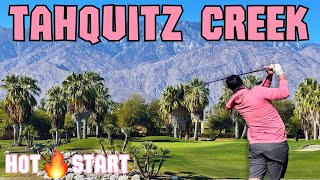 Final Course Of The Palm Springs Golf Course Vlogs  Front 9 at Tahquitz Creek [upl. by Juta515]