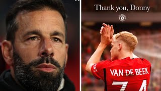 Donny van de Beek to Girona deal completedMan United have confirmed Ruud van Nistelrooy amp Rene Hake [upl. by Uriisa]