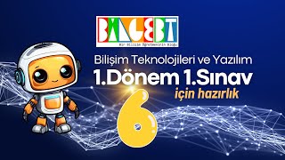 Bilişim Teknolojileri ve Yazılım Dersi 6Sınıf 1Dönem 1Sınav Çözüm Videosu [upl. by Columbyne]