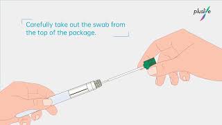 Male urethral swab sample collection  Pluslife [upl. by Olonam]