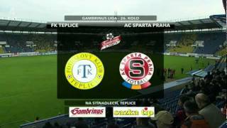 Czech Republic Gambrinus League  FK Teplice vs Sparta Prague  02052011 [upl. by Brookhouse424]