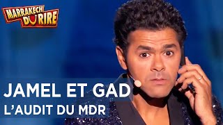 Jamel Debbouze et Gad Elmaleh  Laudit du MDR  Marrakech du Rire 2015 [upl. by Novaj]