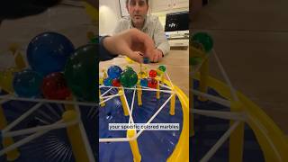 Tightrope is a nailbiter balancing marbles on stretched rubber bands ​⁠mindwaretoys fungames [upl. by Normand]