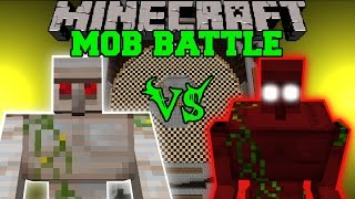 MUTANT IRON GOLEM VS DEMON GOLEM  Minecraft Mob Battles  Mods [upl. by Enomad746]