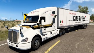 Kenworth T680 de Transportes CASTORES Doble maniobra de reversa [upl. by Janis]