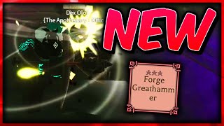 NEW CRITICAL Forge Greathammer  Deepwoken [upl. by Ardath147]