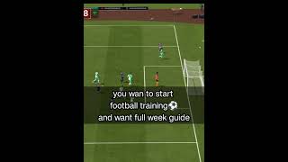 How can you start your football training week plan⚽fcmobile fifafootballskillfootballronaldo [upl. by Fisa]