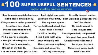 100 Super Useful English Sentences  Daily Spoken English  English Speaking Practice [upl. by Noreg]