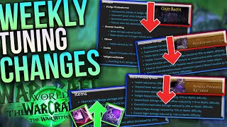 Weekly Reset Tuning Changes  Raid Nerfs M Keys Nerfs Trinket Buffs amp More [upl. by Llednor]