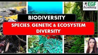 Species Genetic and Ecosystem Biodiversity l Species Diversity l Ecosystem diversity [upl. by Nnaycnan898]