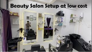 Beauty salon setup at low budget [upl. by Kehr]