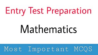 Entry Test Preparation 2024Entry Test Preparation of Mathametics 2024 [upl. by Jared]