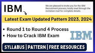 IBM Hiring 2023 2024  Updated Exam Pattern  Round 1 to Round 4 Process Free Resources Codeknack [upl. by Annocahs546]