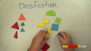 Math classification of objects and shapes exercise for children  Classification sorting ordering [upl. by Lindemann]