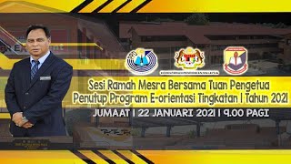 Sesi Ramah Mesra bersama Tuan Pengetua amp Penutup Program Eorientasi Tingkatan 1 SMKGR 2021 [upl. by Nibur308]