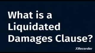 concept of liquidated damages  liquidated damages in contract law  liquidated damages in contracts [upl. by Stockmon]