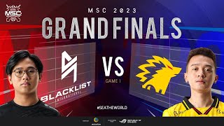 EN MSC Grand Finals  BLACKLIST INTERNATIONAL VS ONIC  Game 1 [upl. by Severson]