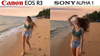 Canon EOS R3 vs Sony Alpha 1 Camera Test [upl. by Pettit]