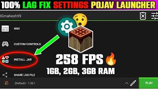 Top 10 Secret Settings To Reduce Lag in POJAV LAUNCHER ⚙️ Get 100 Fps in Low End Devices 🔥 [upl. by Luci789]