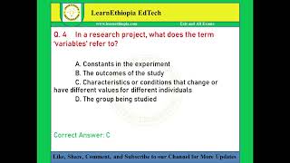 Research Methodology  Model Exit Exam Questions for Medical Radiology Technology Exit Exam [upl. by Oiznun]