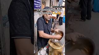 Probando la comida callejera más extraña de la India 🇮🇳😱🤯🫠 [upl. by Kcirret]