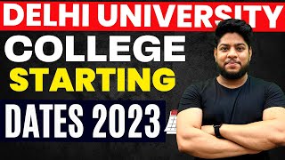 Delhi University Academic Calendar 2023📅 Classes Schedule Complete Details [upl. by Pilloff]