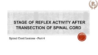 Features of Recovery stage of Spinal Cord Injury Part A [upl. by Verene365]