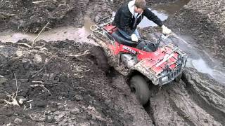 four wheeler getting stuck in mud [upl. by Karyn]