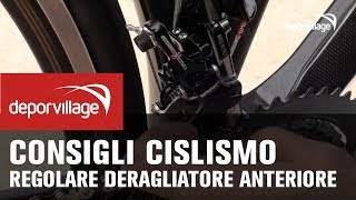 Come regolare il deragliatore anteriore della bici da corsa [upl. by Zapot951]