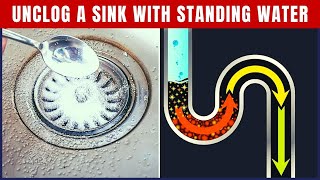 How To Unclog A Sink With Standing Water [upl. by Stiruc]