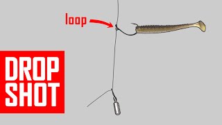 How to tie improved DROPSHOT rig It will catch more fish Lure fishing for Perch Bass Zander Pike [upl. by Alys]