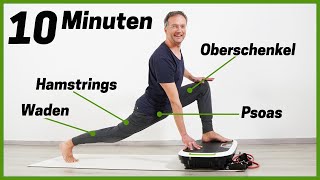 10 Min Vibrationsplatte Übungen Beine ALLE Muskeln trainieren Vibrationsplatte Donnerberg [upl. by Asyar242]