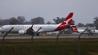 WET WEATHER plane spotting at Albury Airport Jaikav Aviation [upl. by Airyk]