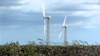 Two GaiaWind turbines turning almost synchronised [upl. by Graniela635]