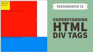 Understanding HTML Div Tags  Dreamweaver CC Tutorial 2334 [upl. by Solakcin]