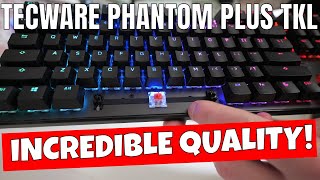 BEST Value Mechanical Gaming Keyboard Tecware Phantom PLUS  87 TKL [upl. by Sac]