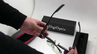 Smart Glasses Camera Sunglasses  DigiOptix Changeable Sunglasses Frame [upl. by Neeli]