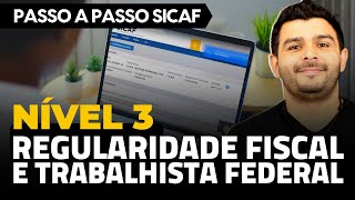 SICAF NÃVEL 3  REGULARIDADE FISCAL E TRABALHISTA FEDERAL SICAF PASSO A PASSO [upl. by Airla]